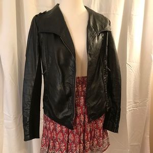 Black Faux Leather Jacket